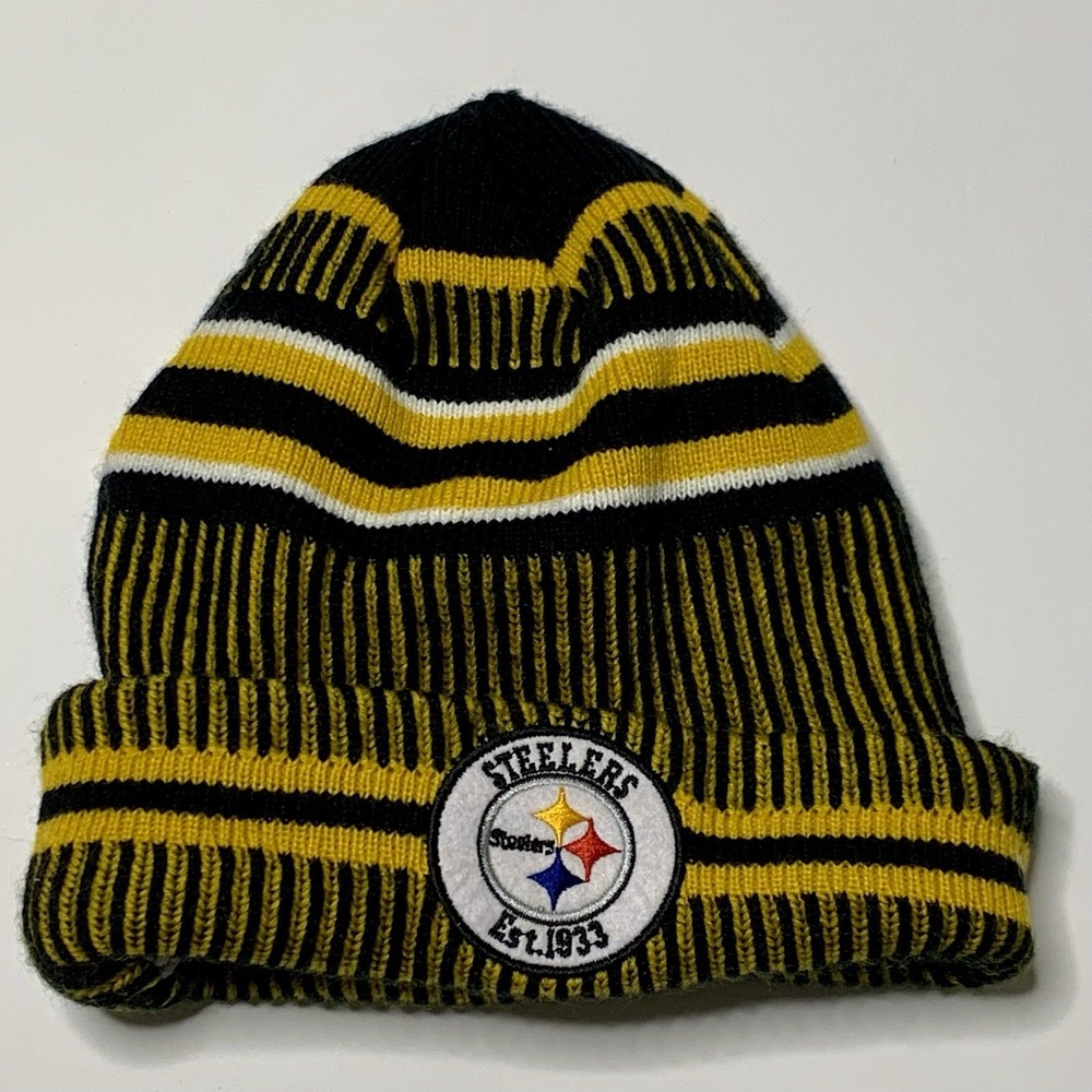Pittsburgh Steelers New Era Beanie NFL 100th Anniversary Knit Hat Est 1933